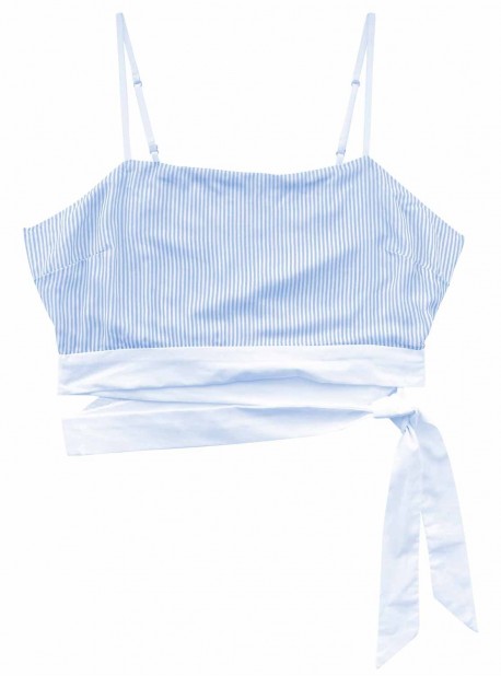 Crop top Lola - Riviera Stripe - Beach Bunny