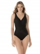Maillot de bain 1 pièce gainant Twister noir - Rock Solid - " M " - Miraclesuit Swimwear
