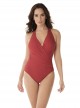Maillot de bain 1 pièce gainante Wrapsody rouge - Rock Solid - " M " - Miraclesuit Swimwear