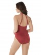 Maillot de bain 1 pièce gainante Wrapsody rouge - Rock Solid - " M " - Miraclesuit Swimwear