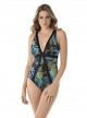 Maillot de bain 1 pièce gainant Mixology imprimé bleu - Paradiso - " M " - Miraclesuit Swimwear 