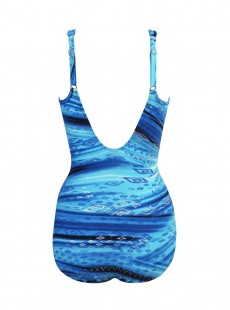 Maillot de bain une pièce gainant Seraphina Imprimé bleu - Atlantis - "M" - Miraclesuit Swimwear