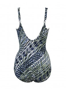 Maillot de bain 1 pièce gainant Madero imprimé vert - Monteverde - " M " - Miraclesuit Swimwear