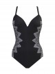Maillot de bain 1 pièce gainant Temptation Noir / Gris - Stitch Mix - " M " - Miraclesuit Swimwear