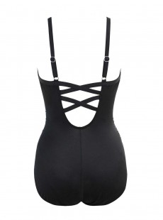 Maillot de bain 1 pièce gainant Temptation Noir / Gris - Stitch Mix - " M " - Miraclesuit Swimwear