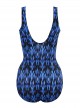 Maillot de bain 1 pièce gainant It's A Wrap orange / bleu - Vesuvio - " M " - Miraclesuit Swimwear