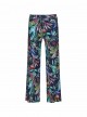 Pantalon large bleu imprimé fleuris - Hamptons - Cyell