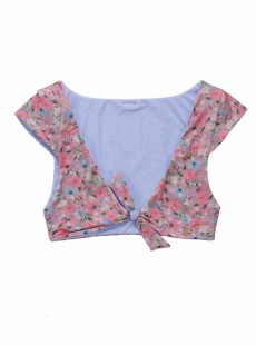 Haut de maillot de bain crop top Margeaux - Marseille Floral - Beach Bunny