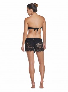 Short de plage en dentelle transparente Lexi Must haves Noir - PilyQ