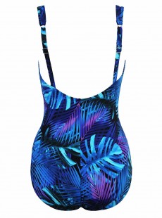 Maillot de bain 1 pièce gainant Seraphina imprimé bleu - Royal Palms - " M " - Miraclesuit Swimwear