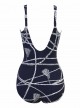 Maillot de bain gainant Oceanus Bleu Nuit - Thoroughbred - "M" - Miraclesuit swimwear