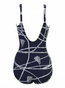 Maillot de bain gainant Oceanus Bleu Nuit - Thoroughbred - "M" - Miraclesuit swimwear