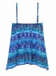 Peephole Tankini Top Bleu - Blue Curacao - "FC" - Miraclesuit Swimwear