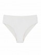 Culotte de bain taille haute white Pearl Blanc - PilyQ