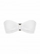 Haut de maillot de bain bandeau white Pearl Blanc - PilyQ