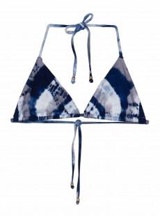 Haut de maillot de bain Triangle Castaway Bleu dégradé - PilyQ