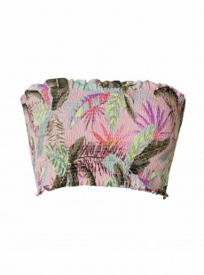 Haut de maillot de bain bandeau réversible Ivy Bahamas Imprimé Tropical - PilyQ