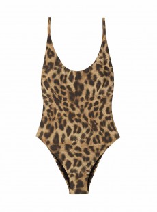 Maillot de bain 1 pièce Scoop Jungle Imprimé Léopard - PilyQ