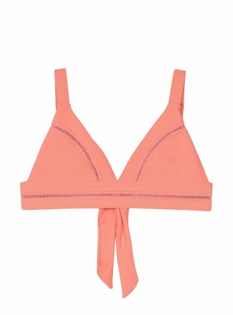 Haut de maillot de bain triangle Guava Rose - PilyQ