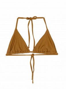 Haut de maillot de bain triangle Gold Pearl - PilyQ