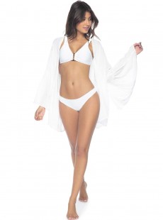 Haut de maillot de bain triangle White Pearl Blanc - PilyQ