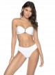 Haut de maillot de bain bandeau white Pearl Blanc - PilyQ
