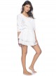 Robe de plage courte Water Lily Rebecca Blanche - PilyQ