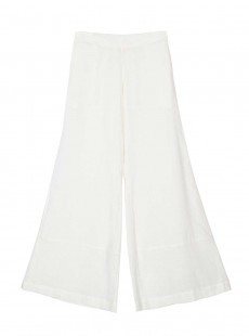 Pantalon fluide blanc Savannah Water Lily - PilyQ