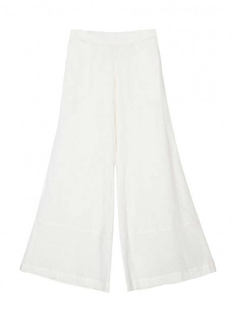Pantalon fluide blanc Savannah Water Lily - PilyQ