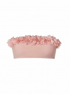 Haut de maillot de bain bandeau Pink Sand Rose - PilyQ