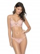 Culotte de bain échancrée Dentelle Pink Sand Rose - PilyQ