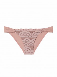 Culotte de bain classique Dentelle Pink Sand Rose - PilyQ