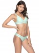 Culotte de bain échancrée Azura Vert - PilyQ