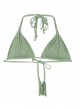 Haut de maillot de bain triangle Sage kaki - PilyQ