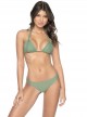 Haut de maillot de bain triangle Sage kaki - PilyQ
