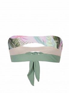 Haut de maillot de bain bandeau Sage Multicolore - PilyQ