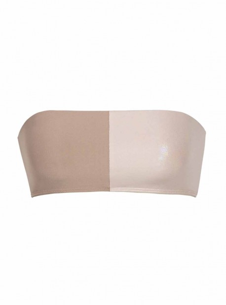 Haut de maillot de bain Bandeau Seashell Bicolore - PilyQ