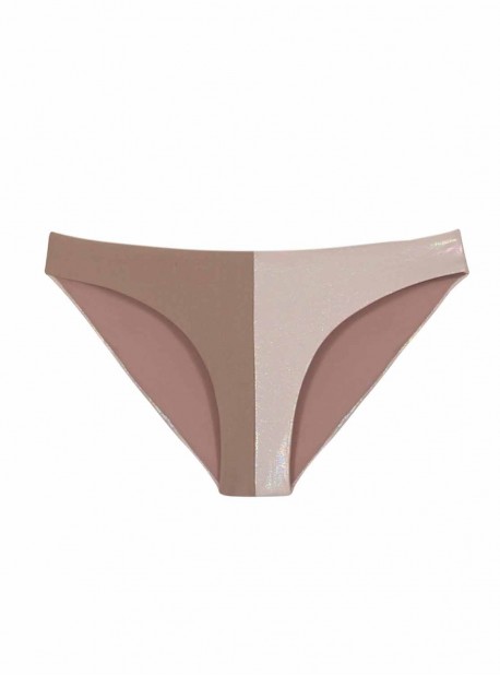Culotte de bain échancrée Seashell bicolore - PilyQ