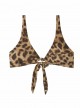 Haut de maillot de bain triangle Jungle Imprimé Leopard réversible tropical - PilyQ