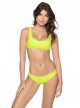 Culotte de bain échancrée Pineapple Reef Jaune - PilyQ