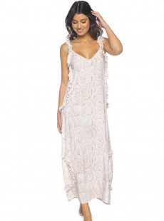 Robe de plage longue Cobra Blanche - PilyQ