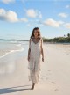 Robe de plage longue Cobra Blanche - PilyQ