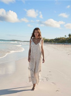 Robe de plage longue Cobra Blanche - PilyQ