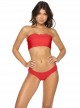 Haut de maillot de bain bandeau Red Coral Rouge - PilyQ