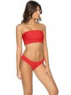 Haut de maillot de bain bandeau Red Coral Rouge - PilyQ