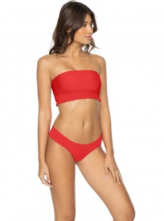Culotte de bain classique Red Coral Rouge - PilyQ