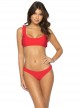 Haut de maillot de bain brassière Red Coral Rouge - PilyQ