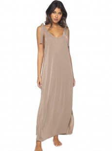 Robe longue Sundown Copper nude - PilyQ