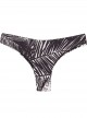Culotte de bain échancrée à nouer noire et blanche Nassau - PilyQ