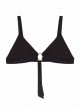 Haut de maillot de bain balconnet noir Black Pearl - PilyQ